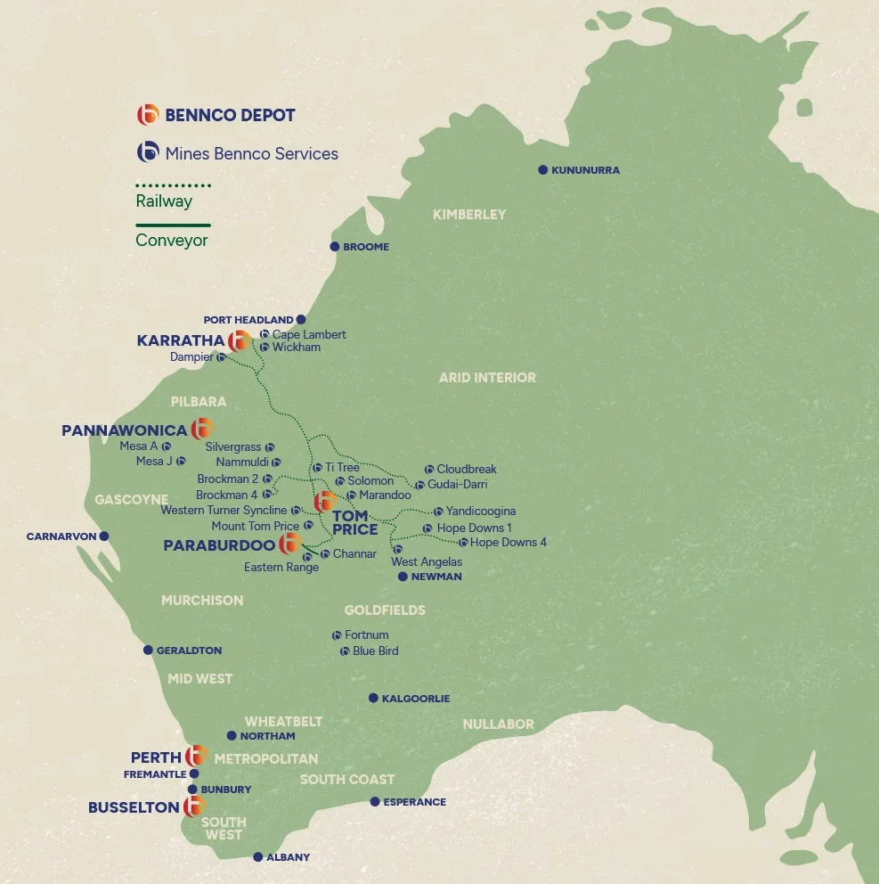 Bennco Map